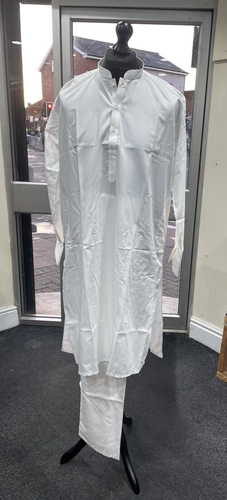 Herren Hochzeit Eid Party Shalwar Kameez Kurta Hose Asiatisch Indisch Pakistanisch - Neu - Bild 5 von 16