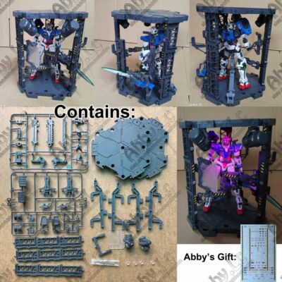 for RG HG SD 1/144 Model Hanger Chain Machine Nest Action Base+Spotlight+Decal