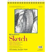 Strathmore 300 Series 11x14 Sketch Pad 100 Sheets Fine Texture Lightweight Paper