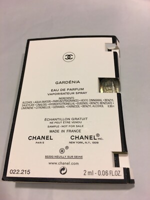 WOMENS GARDENIA LES EXCLUSIFS DE CHANEL EDP 2 ML PERFUME SAMPLE