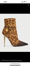 $2890 Tom Ford Womens Brown Shaded Hair Calf ...
