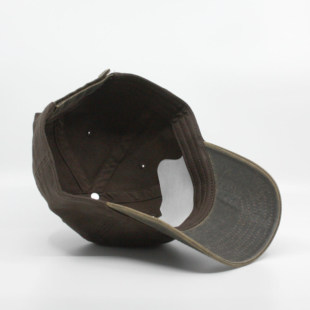 New Two Tone Canvas PU Coated Washed Canvas Low Profile Baseball
