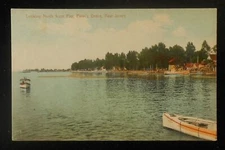 1910s Looking North from Pier Old Boats Penns Grove NJ Salem Co Postcard