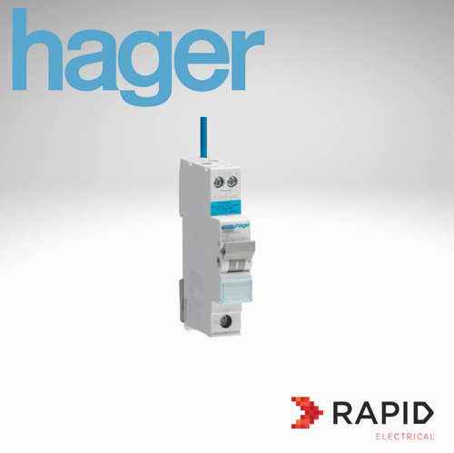 Hager ADA RCBO 6A 10A 16A 20A 25A 32A 40A polo único 30mA curva B 6kA tipo A - Imagen 7 de 9