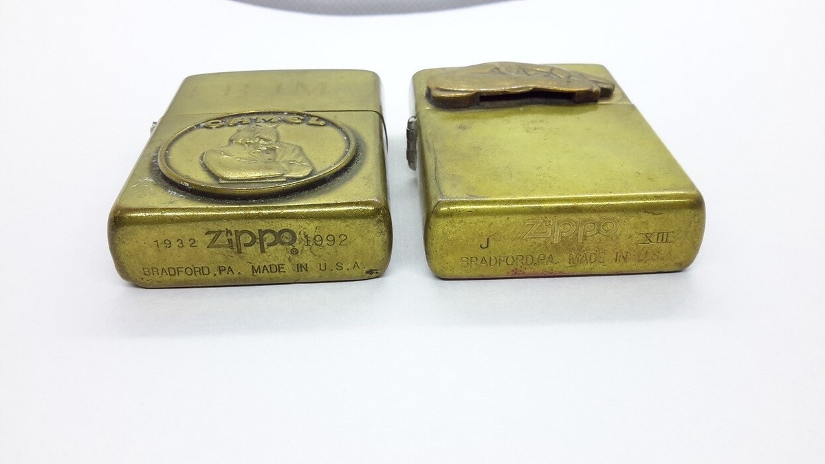 Vintage ZIPPO Brass Lighter Joe Camel Promo 60 Years 1932-1992 | eBay