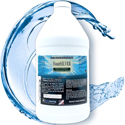 FountSILVER  Water Booster Diatomic AgNP Water Fountain Treatment: 1/2 Gallon