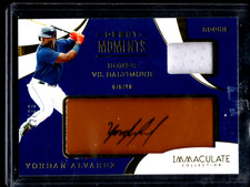 2020 Immaculate Yordan Alvarez Debut Moments RPA Auto RC 12/99 Houston Astros