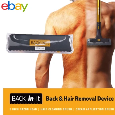 Groomarang Back & Body Hair Removal Shaver Razor Big Blade Hairy Back Remover