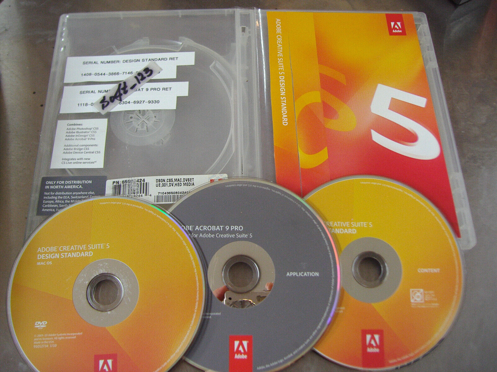 Adobe Creative Suite 5 CS5 Design Standard For MAC OS Full Retail DVD  Version