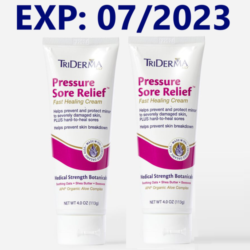 Triderma pressure sore relief fast healing cream 4oz exp 07 2023
