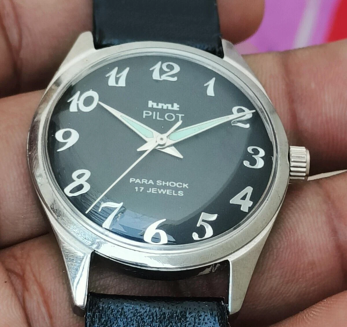 Hmt Pilot Hand Winding Men s Steel 17 Jewels Vintage Working Wrist