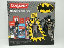 Batman Colgate Toothbrush Set 5 pcs Powered Toothbrush, Manual Toothbrush Figure