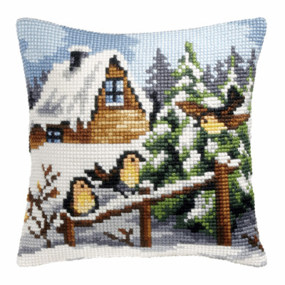 Orchidea Cross Stitch Kit: Kissen: Gro�: Winterstange