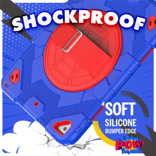 For iPad 11/10/9/8/7th Gen Pro Air Rugged Stand Hard Case Shockproof Cover Strap - Picture 14 of 83