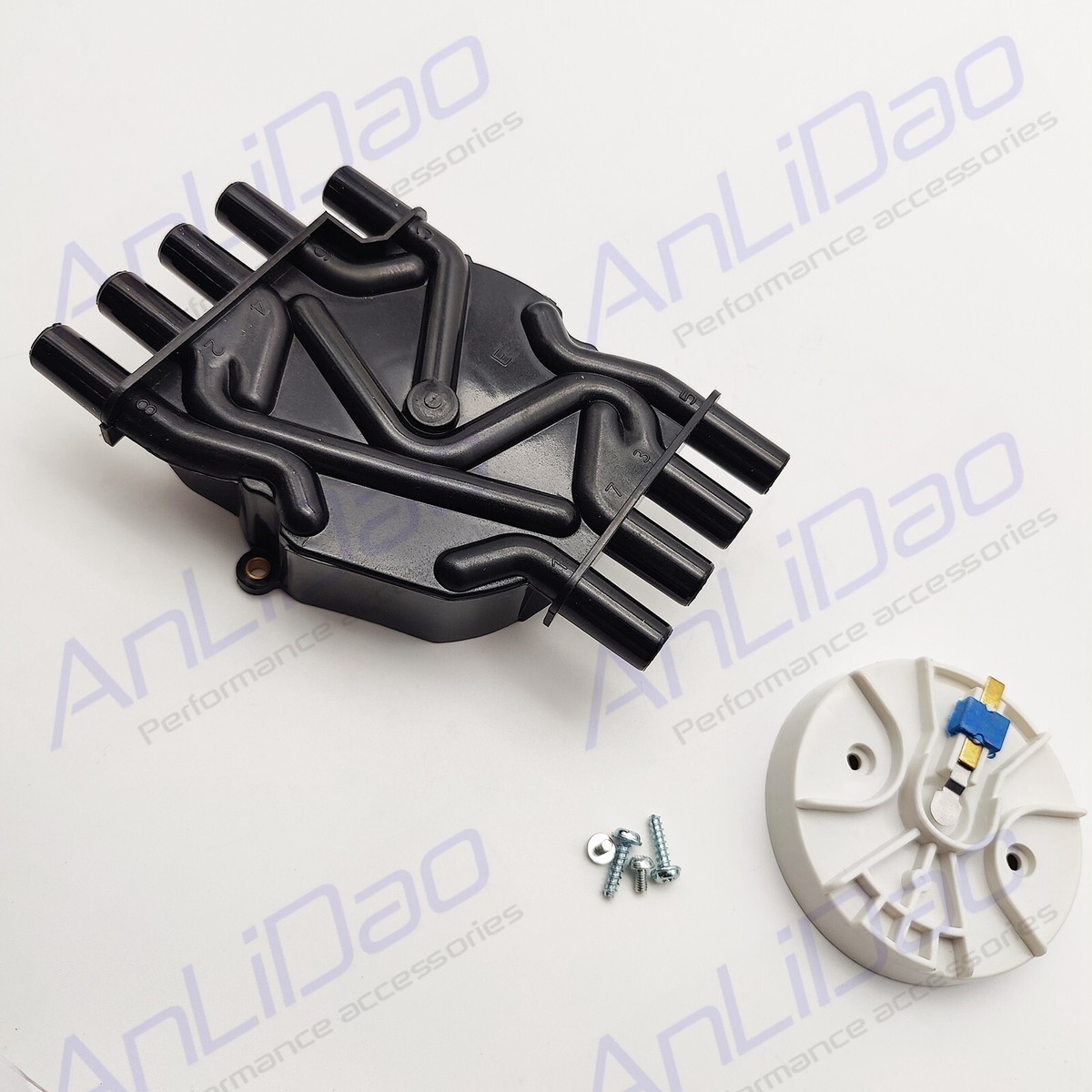 Kit Tapa Y Rotor Distribuidora Plana Para Mercruiser V8 MPI - Repuestos 8M6001106, 8M0061335