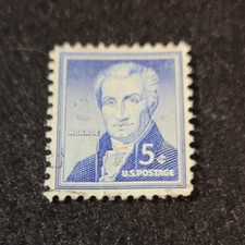 # 1038 - 1954 Liberty Series - 5¢ James Monroe ~ USA ~ Used 1 Stamp +2 FREE