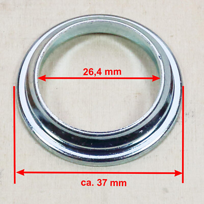Steuersatzkonus für 1 Zoll Gabelschaft unten für 26,4 mm Stahl