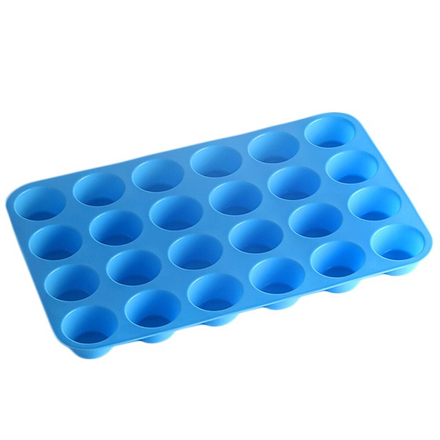 24 Grid Silicone Large Muffin Yorkshire Pudding Mould Cupcake Bake Tray