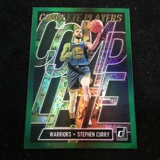 2019-20 Panini Donruss Complete Players Green Flood #7 Stephen Curry GS Warriors
