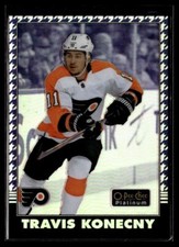 2020-21 O-Pee-Chee Platinum Retro Rainbow Purple Houndstooth Travis Konecny