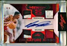 DOMINIQUE WILKENS-2021 Leaf Ultimate Sports X #4/4 2-COLOR PATCH/JERSEY/AUTO 1/1