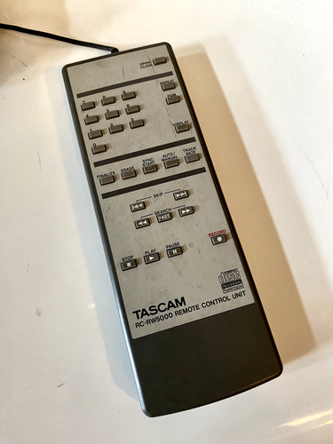 TÉLÉCOMMANDE TASCAM RC-RW900SL pour enregistreur CD-RW900SL du Japon d'occasion EUR 65,50 - FR