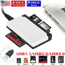Type C Micro SD TF CF Card Reader USB 2.0 Smart Memory Adapter Laptop Computer