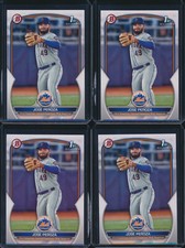 Lot of (4) JOSE PEROZA 1st 2023 Bowman Paper Prospects METS Rookie Card RC