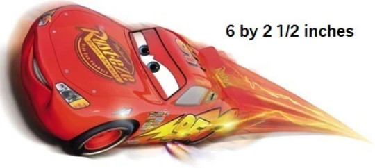 6 Inch Lightning McQueen 95 Decal Disney Cars Movie Truck Removable Peel Sticker