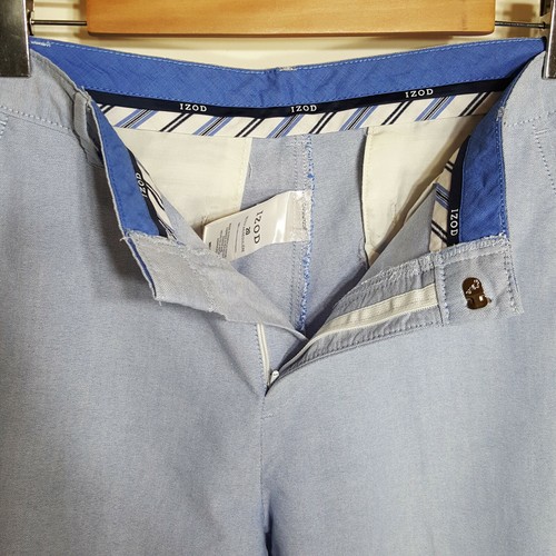 Izod Golf Caprihose Damen Karriere hellblau Oxford klein 30" Taille Jrs Größe 20 - Bild 6 von 9