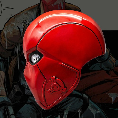 Resin 1:1 Scale Batman BRUCE WAYNE Red Hood Helmet Fullface Mask Replica Props - Picture 3 of 8