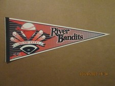 MWL Quad City River Bandits Vintage Circa 1994 Team Logo Baseball Pennant #2