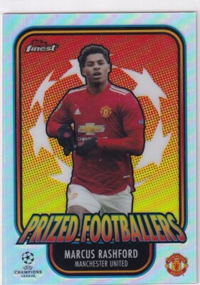 Topps Finest CL 2020-21 Fußball Nr. PF-MR Marcus Rashford Prized Footballers