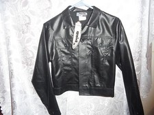 Junior's Black Jacket From Liquid Clothing-size Small-new With Tags