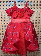 VESTIDO NIÑA PRINCESA ELENA PARQUES DISNEY TALLA 4 Color ROJO
