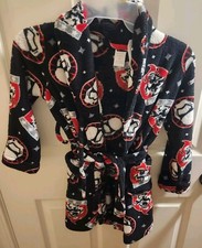 Star Wars Storm Troopers Black Soft Fleece Bath Robe Boy's Size Small 6 