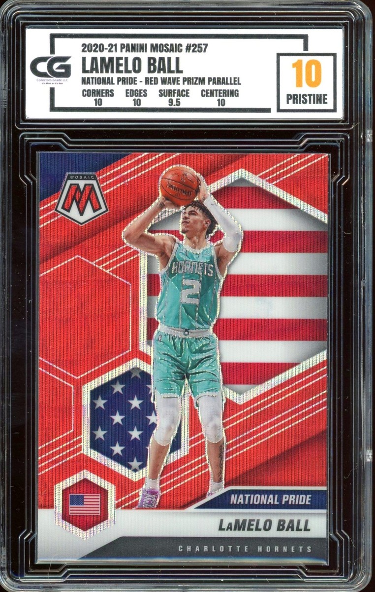 2020 Panini Mosaic #257 ~ RED WAVE PRIZM ROOKIE Lamelo Ball ~ CG