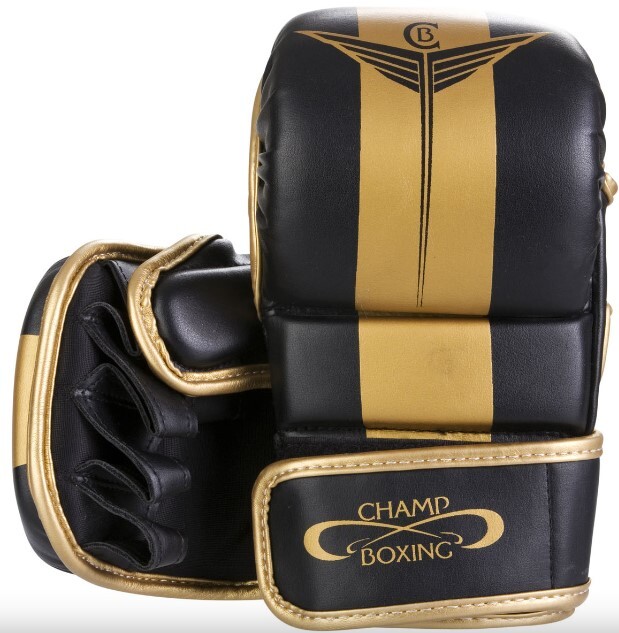 Gants MMA Atomic ChampBoxing finitions soignées Noir Or S M