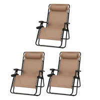 Deals on 3-Pack Four Seasons Courtyard Sunny Isles XL Zero Gravity Chairs