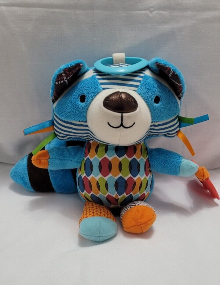 Skip Hop Learning Toy Mr. Raccoon Plush Multi-Sensory 9" 201