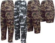 Mens Convertible Zip Off Trousers 3 in 1 Camouflage Cargo Combat Shorts Bottoms