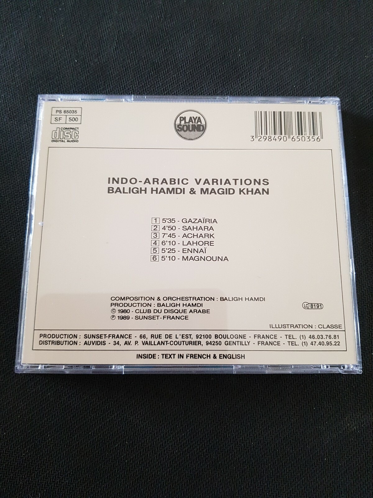 Indo Arabic Variations Cd Ebay