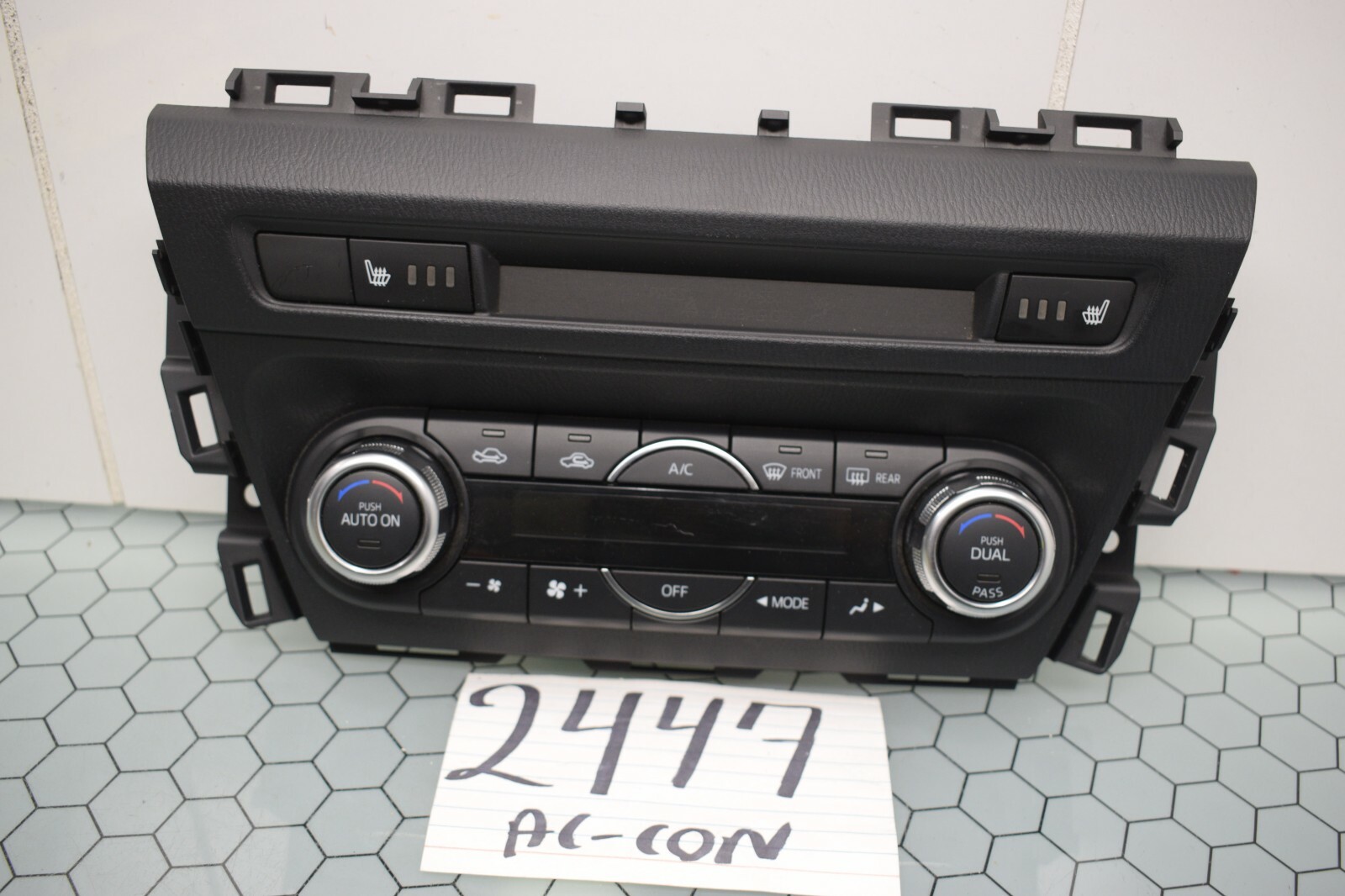 14 15 16 17 18 Mazda 3 AC and Heater Control Used Stock #2447-AC