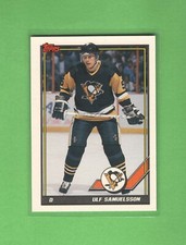1991-92 Topps - #323 - Ulf Samuelsson - Pittsburgh Penguins