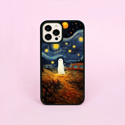 Ghost Van Gogh Sternennacht Geister Halloween Handyhülle/Cover für iPhone Samsung