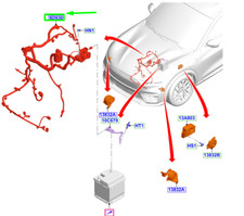Ensemble de câbles de batterie FORD Mustang Mach-E 2710645 NEUF ORIGINAL