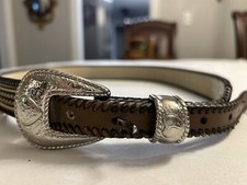 Belt Leather Wrangler Ladies Large With Conchos