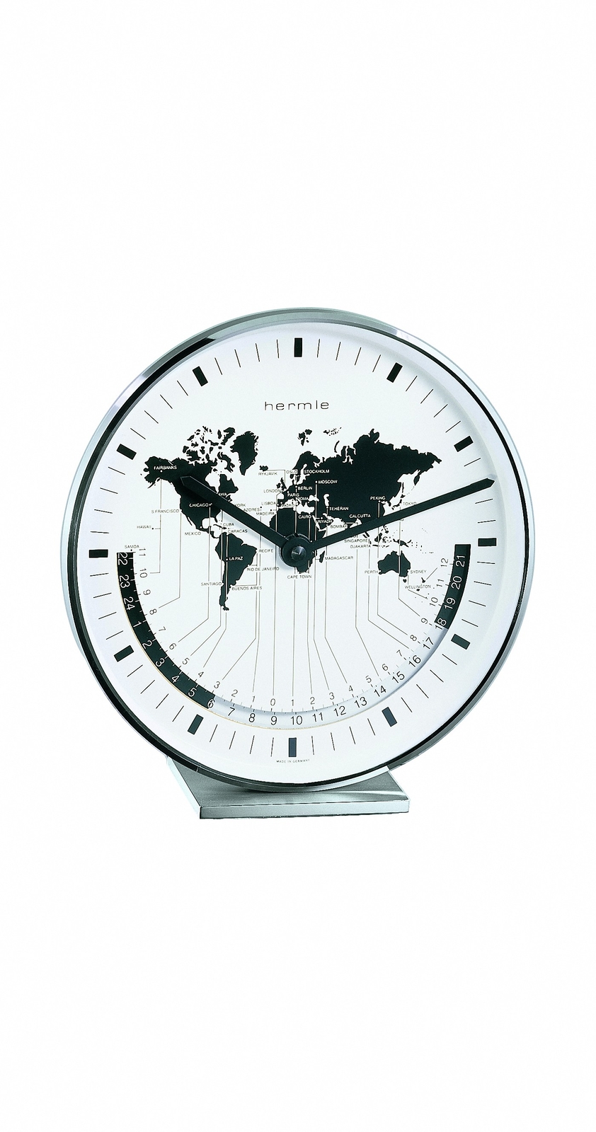 Modern clock with quartz movement from Hermle HE 22843-002100 NEW