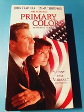 Primary Colors VHS 1998 John Travolta Emma Thompson Mike Nichols Movie