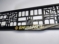 2X 3D MASSANFERTIGUNG Spezial Auto Nummernschild SCHWARZ Surround Halter F�R JEDES AUTO VAN